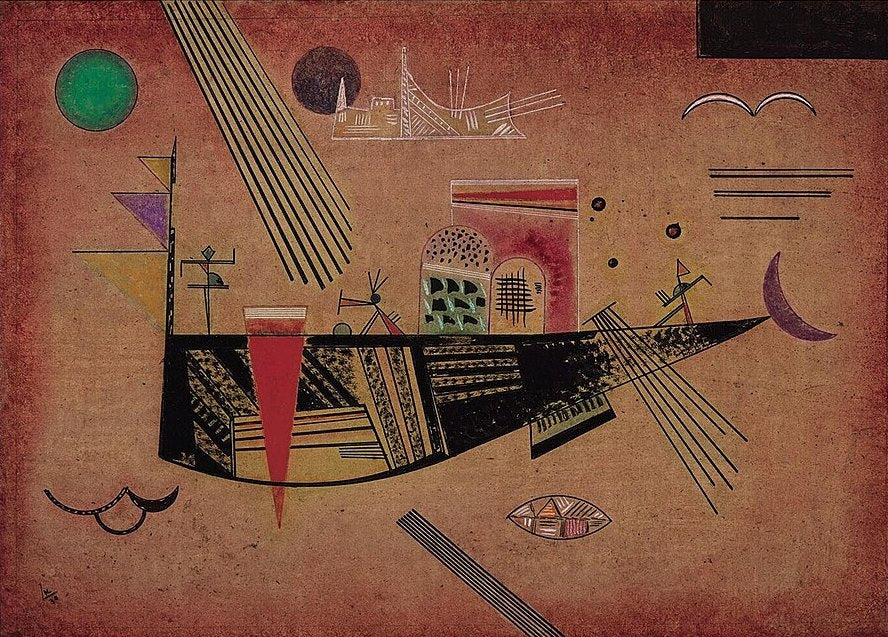 Wassily Kandinsky Moody - Canvas Print