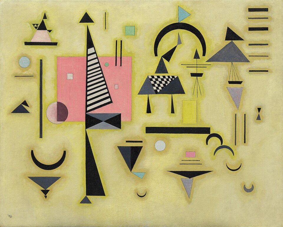 Wassily Kandinsky Decisive Rose - Canvas Print
