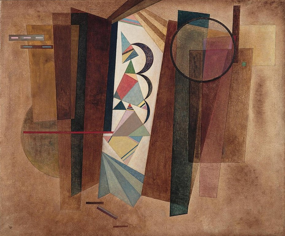 Wassily Kandinsky Development in Brown - Canvas Print