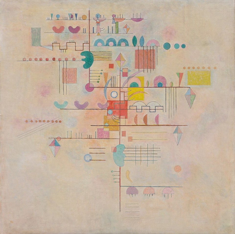 Wassily Kandinsky Graceful Ascent - Canvas Print