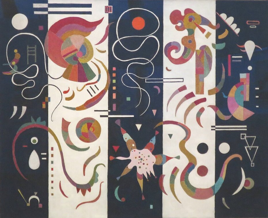 Wassily Kandinsky Striped - Canvas Print