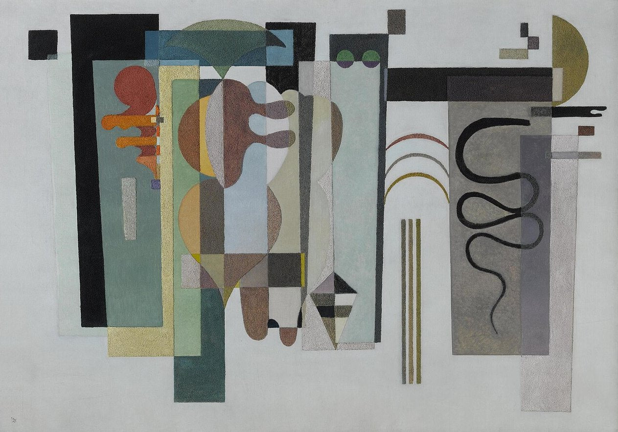 Wassily Kandinsky Two Green Points - Canvas Print