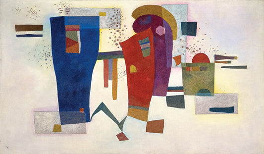 Wassily Kandinsky Accompanied Contrast - Canvas Print