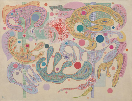 Wassily Kandinsky Capricious Forms - Canvas Print