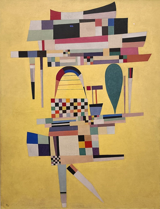 Wassily Kandinsky Yellow Painting - Canvas Print