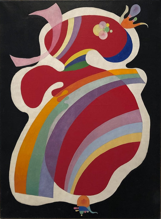 Wassily Kandinsky La Forme Rouge - Canvas Print