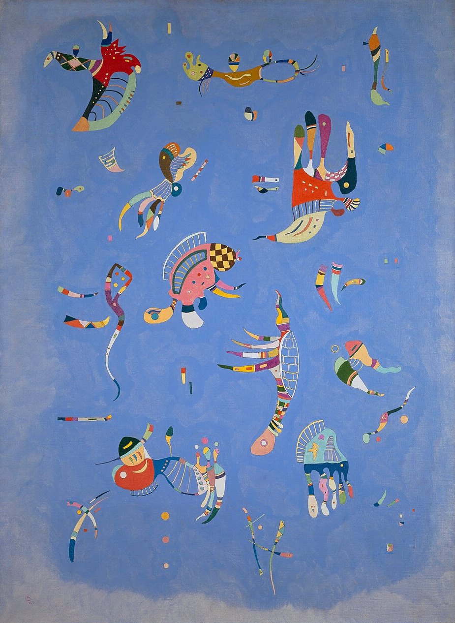 Wassily Kandinsky Sky Blue - Canvas Print
