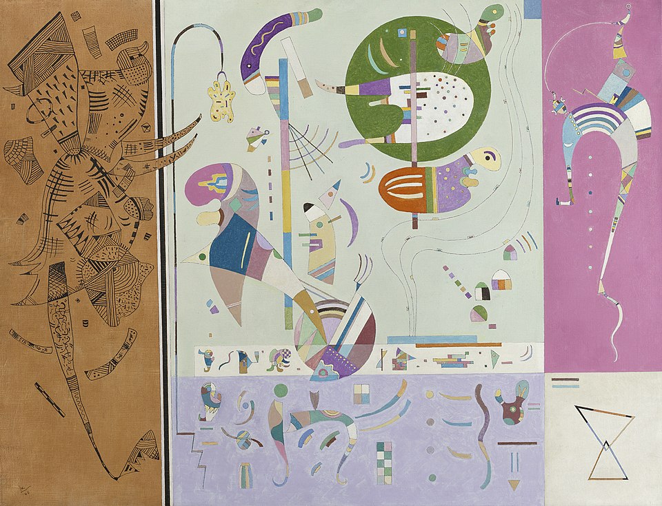Wassily Kandinsky Diverse Parties - Canvas Print
