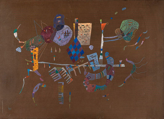 Wassily Kandinsky Around the Line - Canvas Print