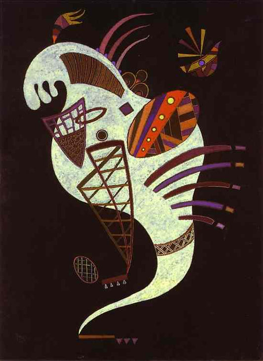 Wassily Kandinsky White Figure - Canvas Print