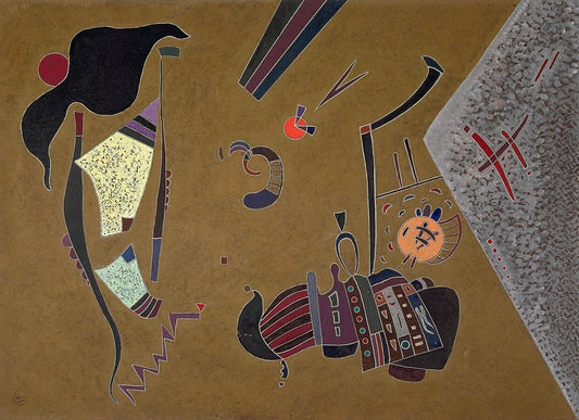 Wassily Kandinsky The Little Red Circle - Canvas Print