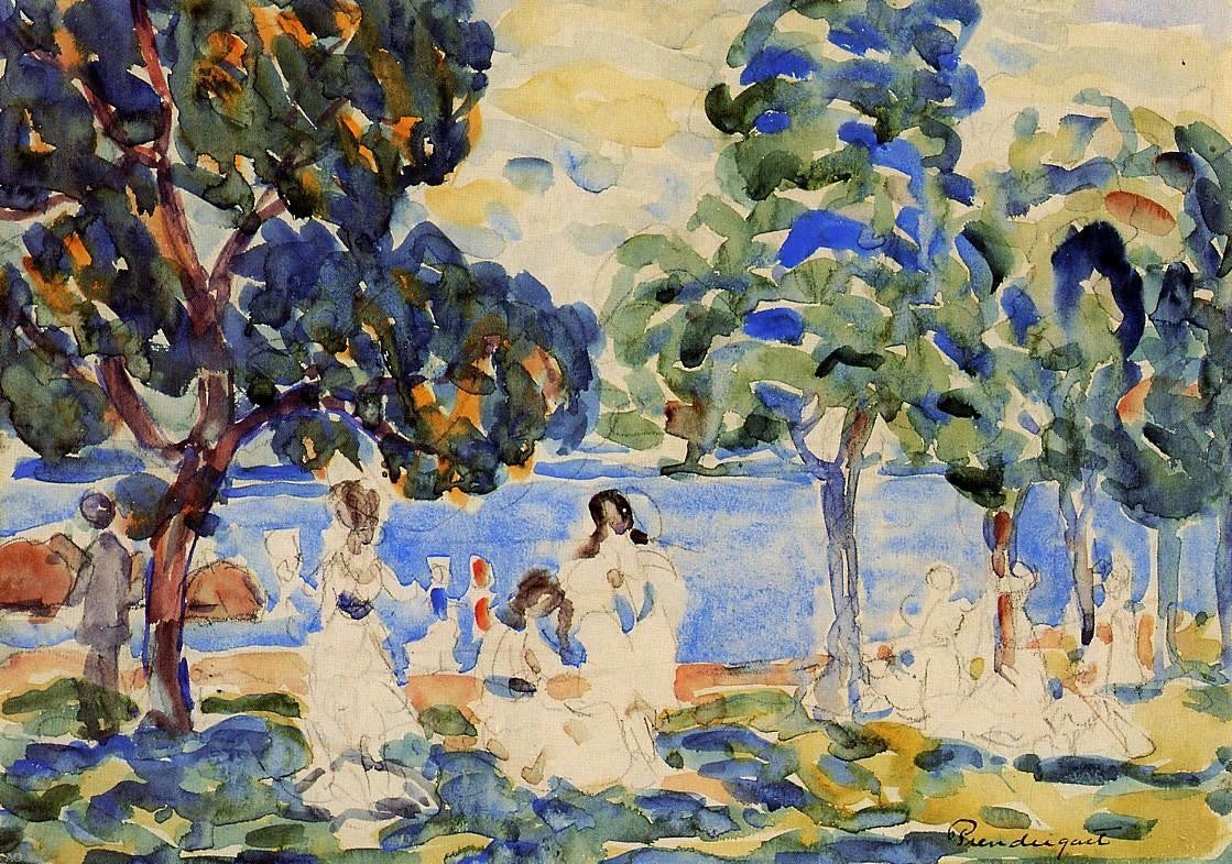  Maurice Prendergast Summer Day - Canvas Print