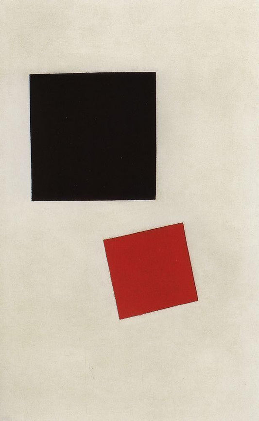  Kazimir Malevich Black Square and Red Square - Canvas Print