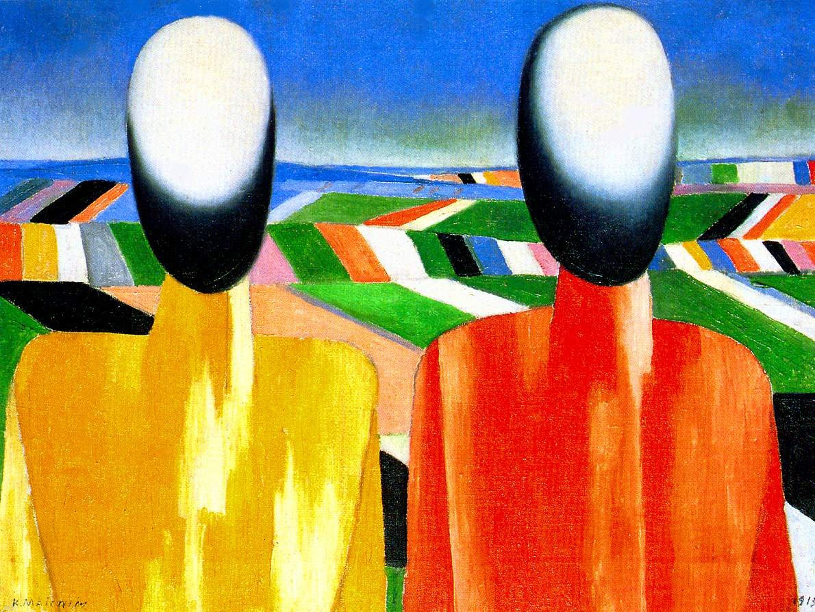  Kazimir Malevich Peasants - Canvas Print