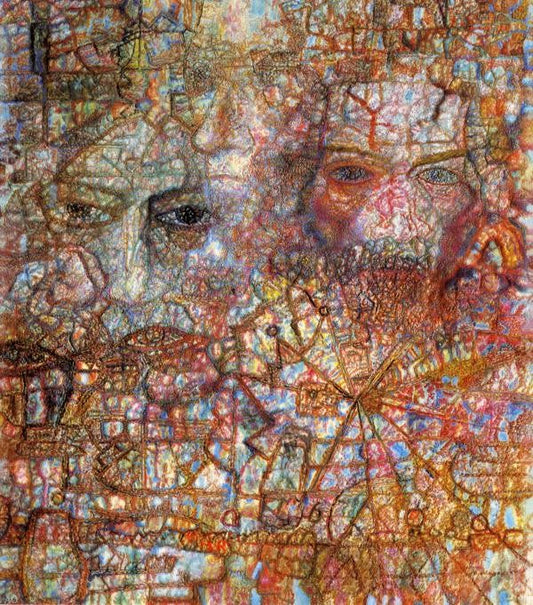  Pavel Filonov Faces - Canvas Print