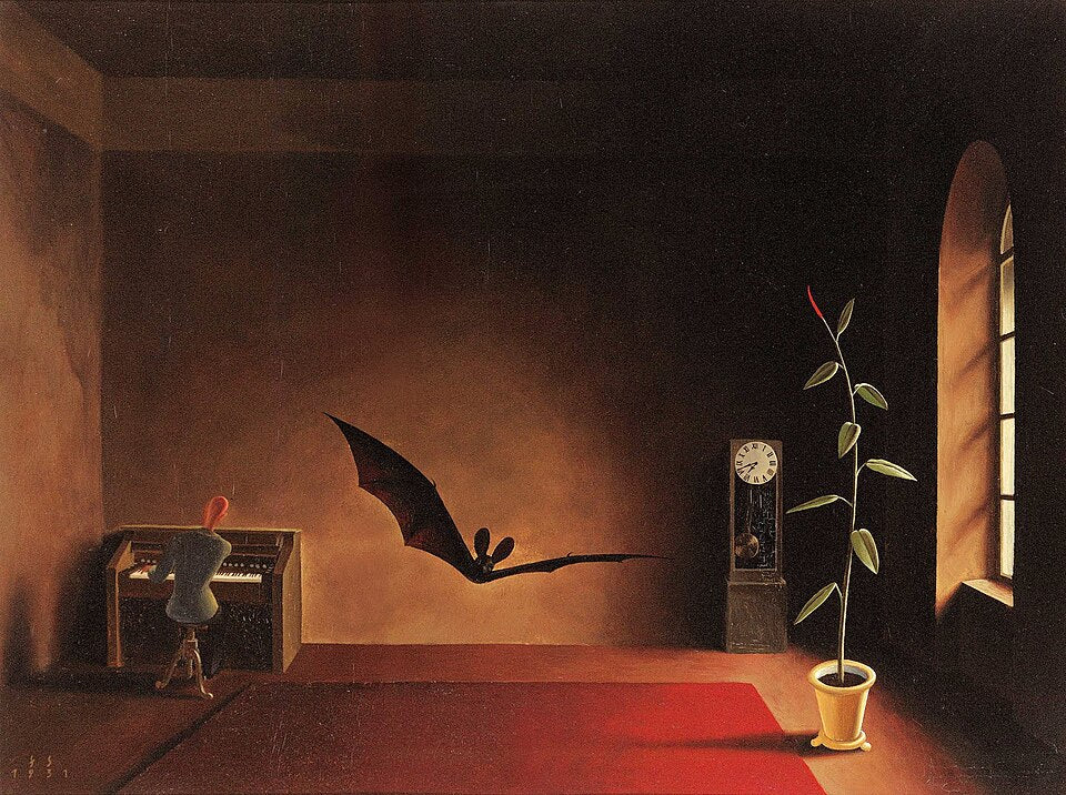 Franz Sedlacek Song in the Twilight - Canvas Print