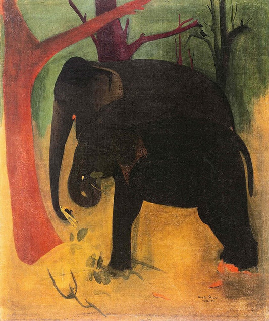 Amrita Sher-Gil Elephants - Canvas Print