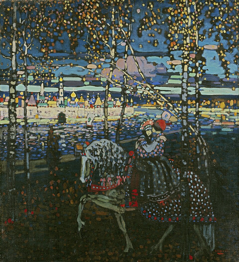 Wassily Kandinsky Riding Couple - Canvas Print