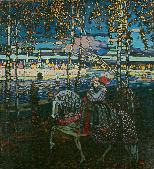 Wassily Kandinsky Riding Couple - Canvas Print