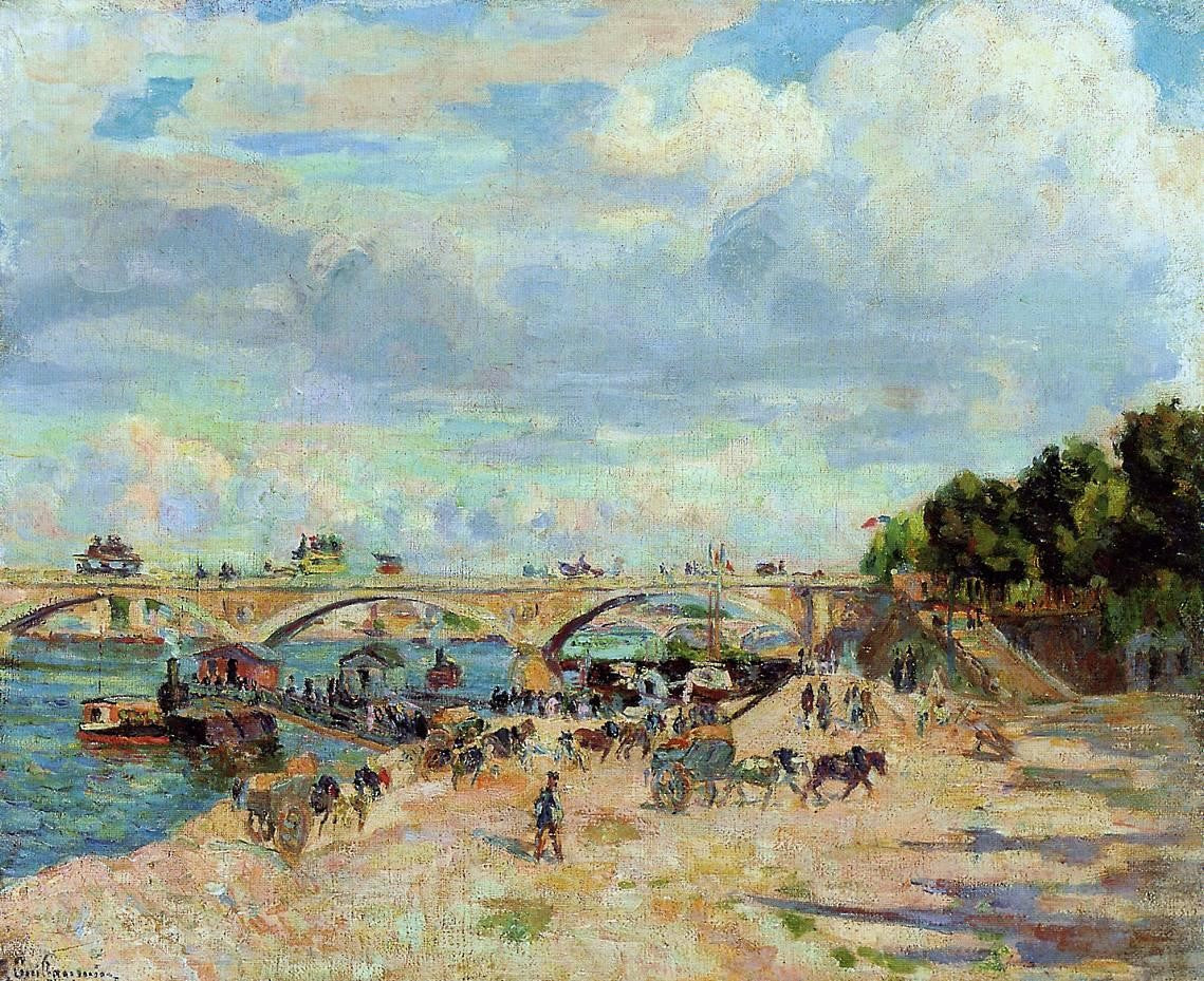  Armand Guillaumin The Seine at Charenton - Canvas Print