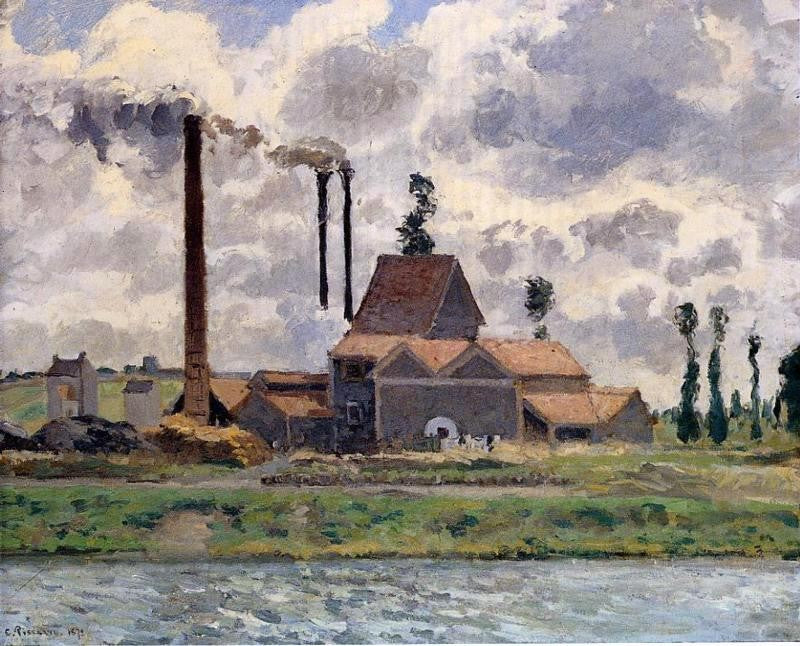  Camille Pissarro The Factory - Canvas Print