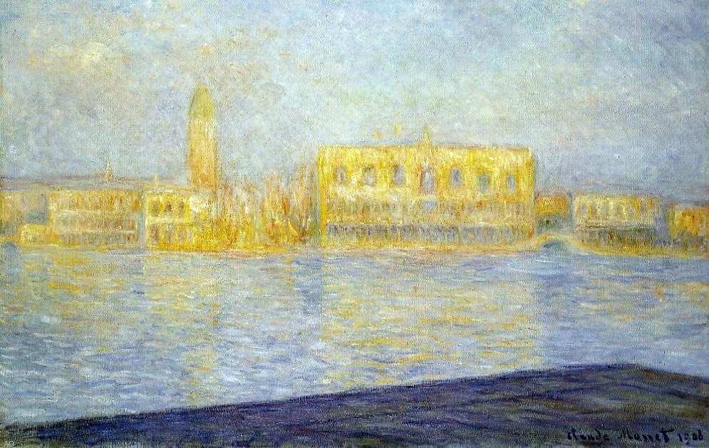  Claude Oscar Monet The Doges' Palace Seen from San Giorgio Maggiore - Canvas Print