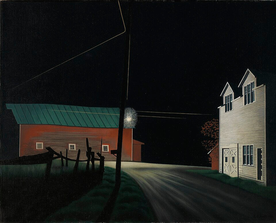 George Ault Bright Light at Russell's Corners - Canvas Print