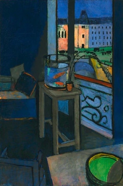Henri Matisse Interior with a Goldfish Bowl - Canvas Print