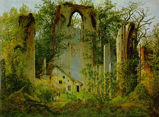 Caspar David Friedrich Ruins of Eldena, near Greifswald - Canvas Print