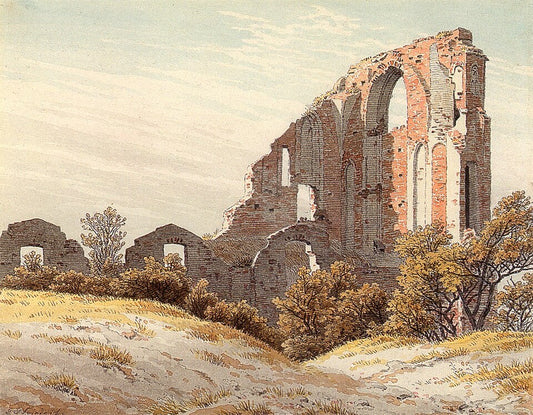 Caspar David Friedrich Ruins of Eldena - Canvas Print