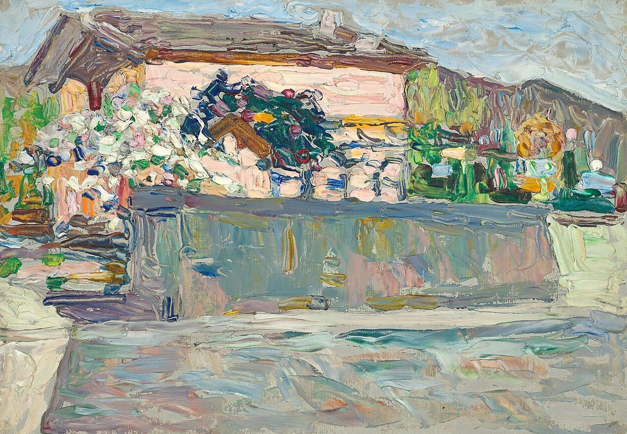 Wassily Kandinsky Spring, Vicinity of Augsburg - Canvas Print