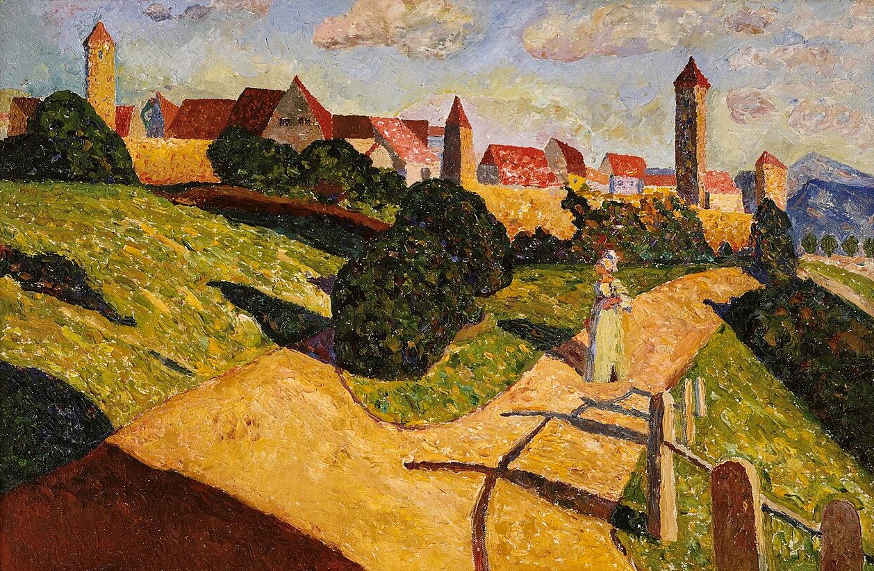 Wassily Kandinsky Old Town II - Canvas Print