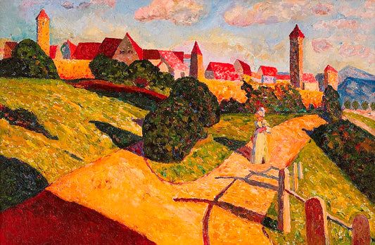 Wassily Kandinsky Old Town II - Canvas Print