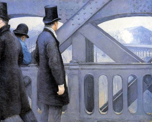  Gustave Caillebotte The Pont de Europe - Canvas Print
