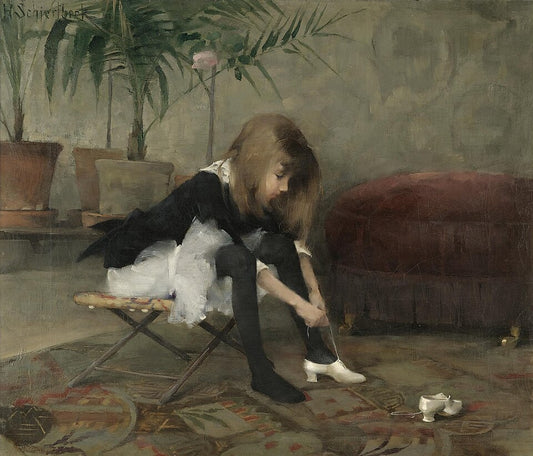 Helene Schjerfbeck Dancing Shoes - Canvas Print