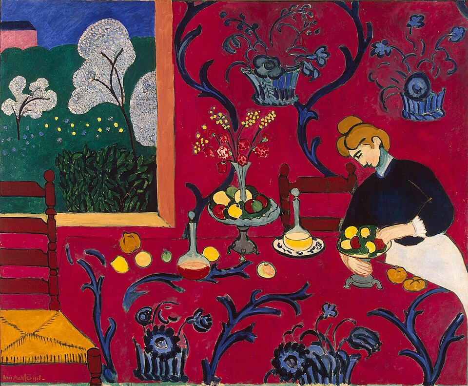 Henri Matisse The Dessert: Harmony in Red - The Red Room - Canvas Print