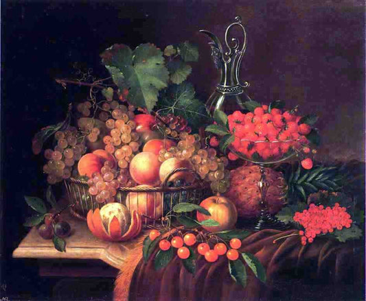  George Forster Still Life with Fruit - Canvas Print