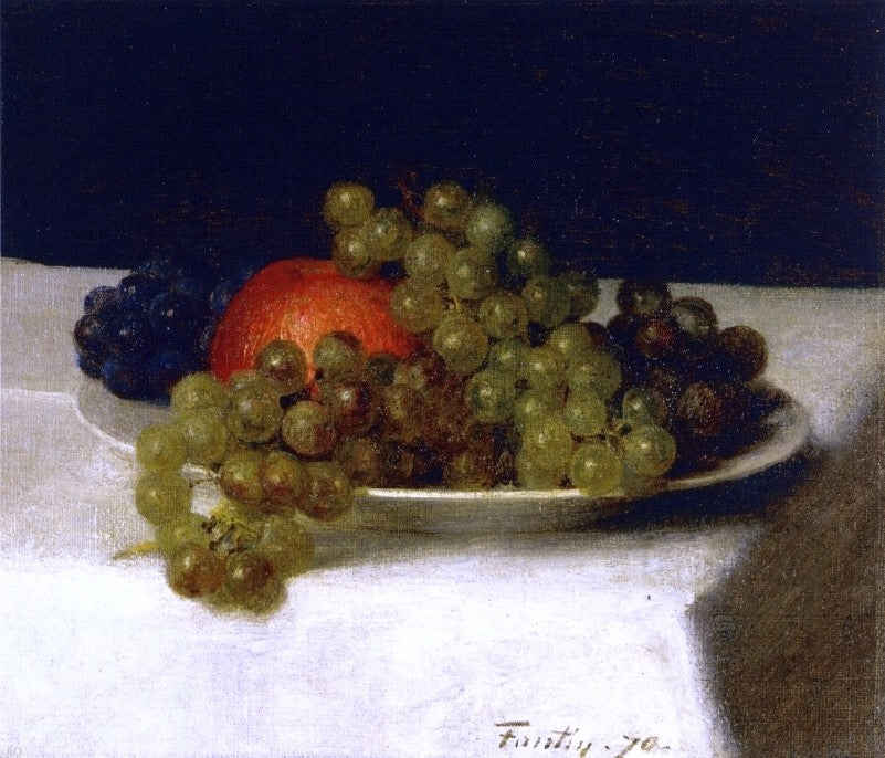  Henri Fantin-Latour Apples and Grapes - Canvas Print