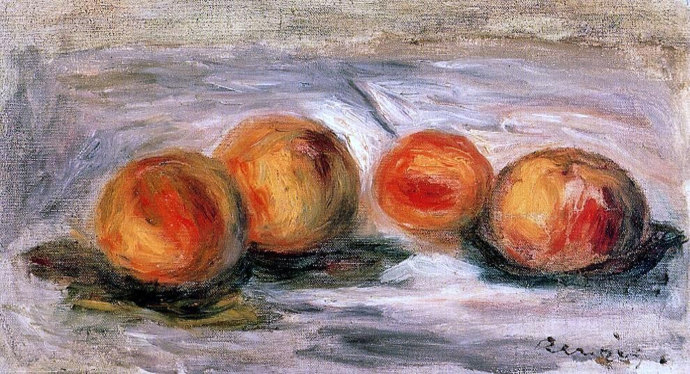  Pierre Auguste Renoir Peaches - Canvas Print