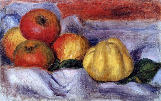  Pierre Auguste Renoir Still Life with Apples - Canvas Print