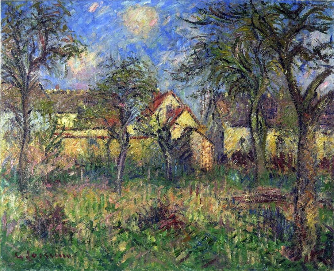  Gustave Loiseau The Garden - Canvas Print