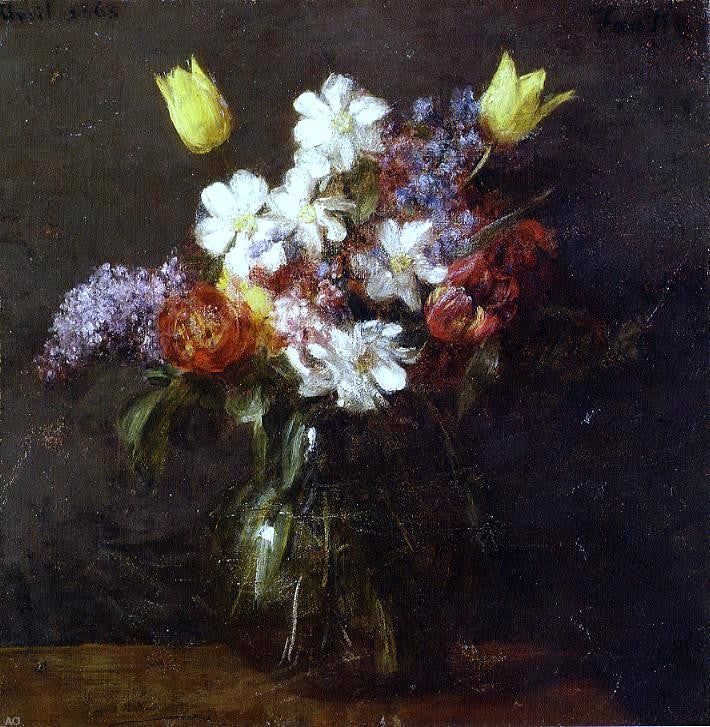  Henri Fantin-Latour Flowers - Canvas Print