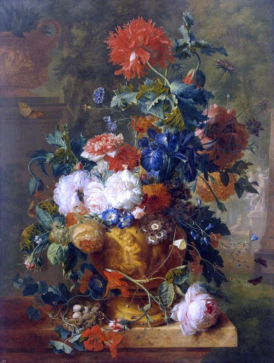  Jan Van Huysum Flowers - Canvas Print