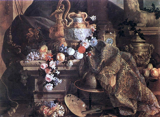  Jean-Baptiste Monnoyer Still-Life of Flowers and Fruits - Canvas Print