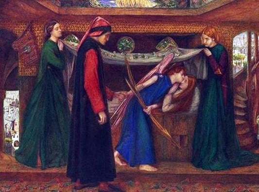  Dante Gabriel Rossetti Dante's Dream at the Time of the Death of Beatrice - Canvas Print