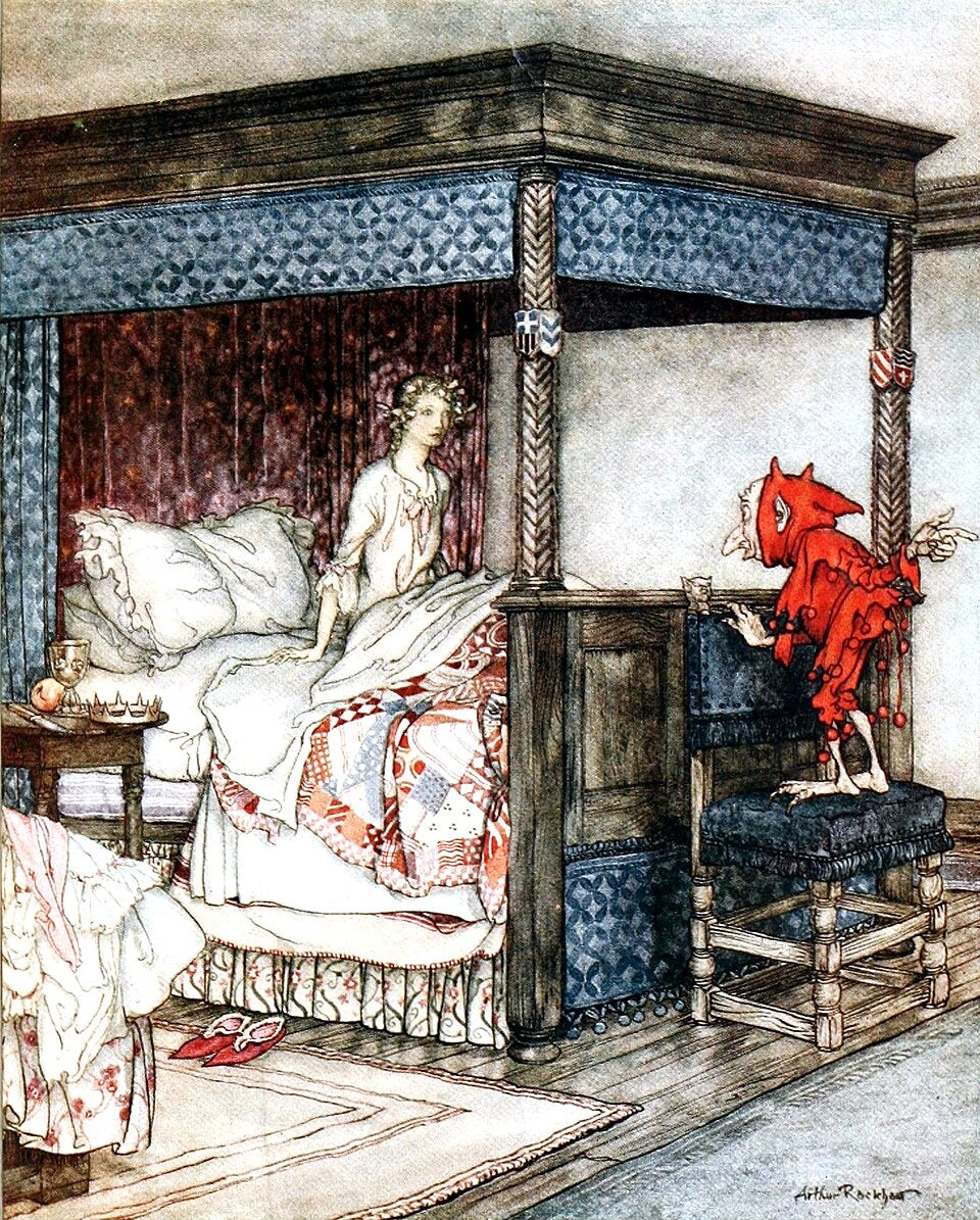 Arthur Rackham O waken, Waken, Burd Isbel - Canvas Print