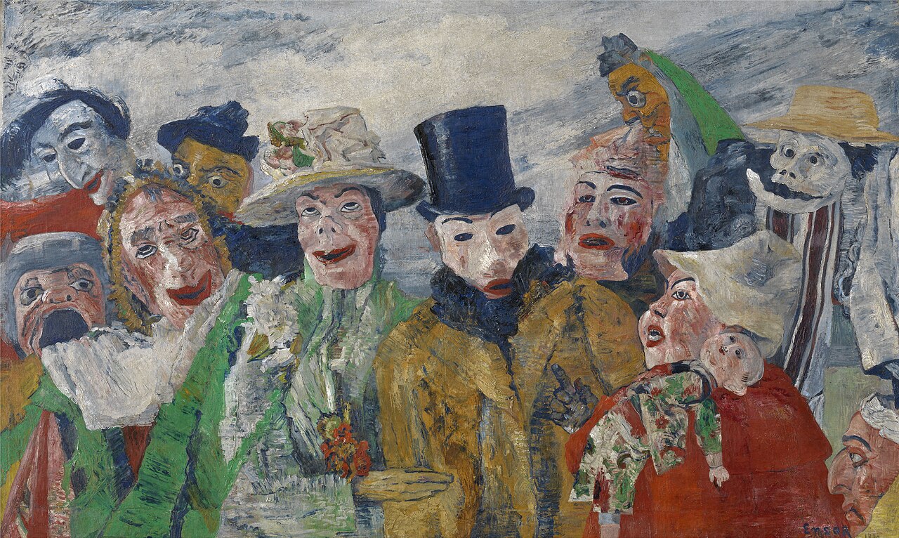James Ensor The Intrigue - Canvas Print
