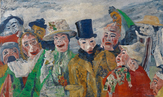 James Ensor The Intrigue - Canvas Print