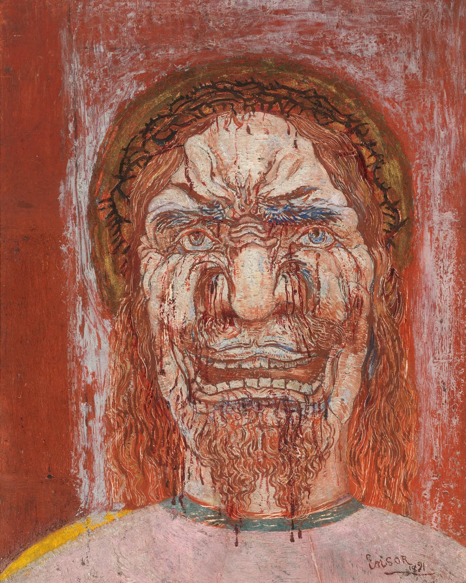 James Ensor The Man of Sorrows - Canvas Print