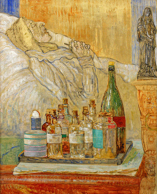 James Ensor My Dead Mother - Canvas Print